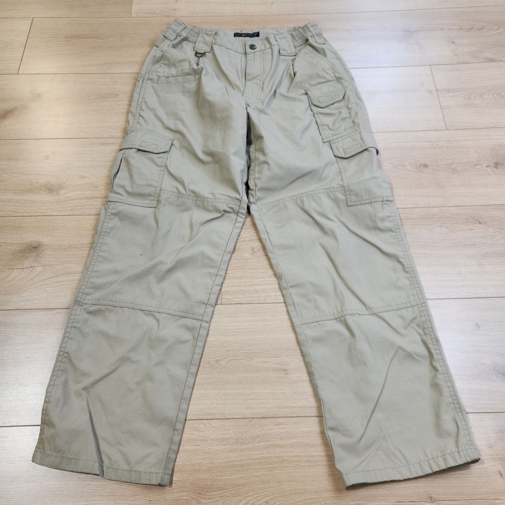 5.11 Tactical Taclite Pro Pants Mens 32x30 Beige Cargo Ripstop Workwear Outdoor